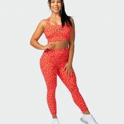 Muscle Nation Signature Scrunch 7/8 Leggings - Vibrant Cheetah Print Scrunch Bum