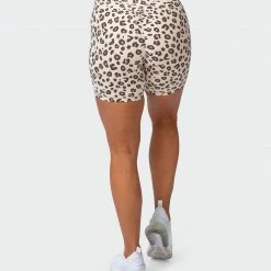 Muscle Nation Signature Scrunch Bike Shorts - Cheetah Print 30% EOFY SALE