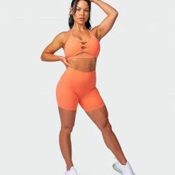 Muscle Nation Scrunch Bum Signature Scrunch Bike Shorts - Citrus 17 Muscle Nation Scrunch Bum Signature Scrunch Bike Shorts - Citrus