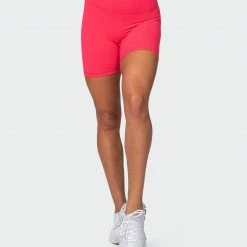 Muscle Nation Featured Signature Scrunch Bike Shorts - Paradise Pink