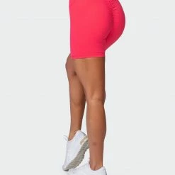 Muscle Nation Featured Signature Scrunch Bike Shorts - Paradise Pink