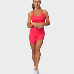 Muscle Nation Featured Signature Scrunch Bike Shorts - Paradise Pink