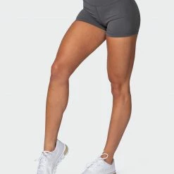 Muscle Nation Featured Signature Scrunch Booty Shorts - Charcoal 17 Muscle Nation Featured Signature Scrunch Booty Shorts - Charcoal