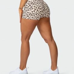 Muscle Nation Signature Scrunch Booty Shorts - Cheetah Print
