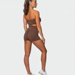 Muscle Nation Featured Signature Scrunch Booty Shorts - Chestnut 13 Muscle Nation Featured Signature Scrunch Booty Shorts - Chestnut