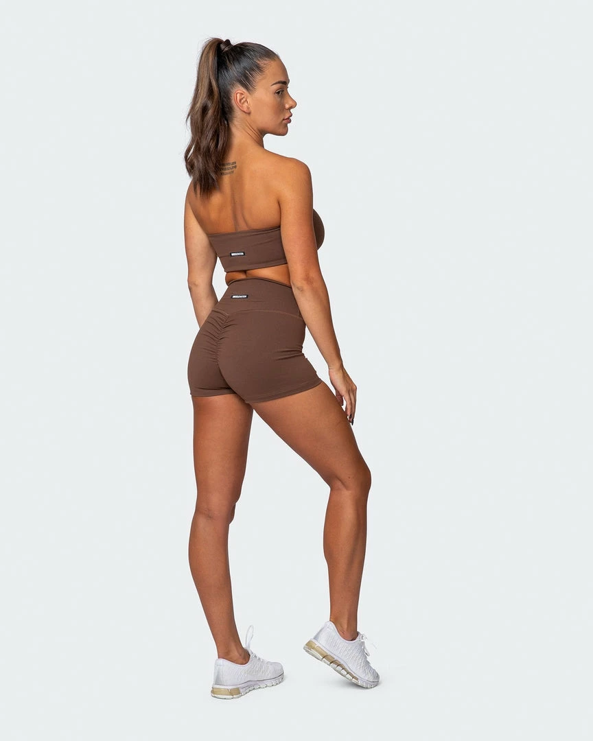 Muscle Nation Featured Signature Scrunch Booty Shorts - Chestnut 8 Muscle Nation Featured Signature Scrunch Booty Shorts - Chestnut