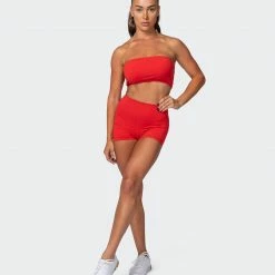 Muscle Nation Signature Scrunch Booty Shorts - Dark Copper