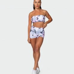 Muscle Nation Featured Signature Scrunch Booty Shorts - Marble Print 15 Muscle Nation Featured Signature Scrunch Booty Shorts - Marble Print