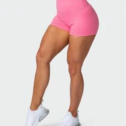 Muscle Nation Signature Scrunch Booty Shorts - Pink Lemonade Scrunch Bum