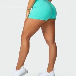 Muscle Nation Signature Scrunch Booty Shorts - Sea Glass