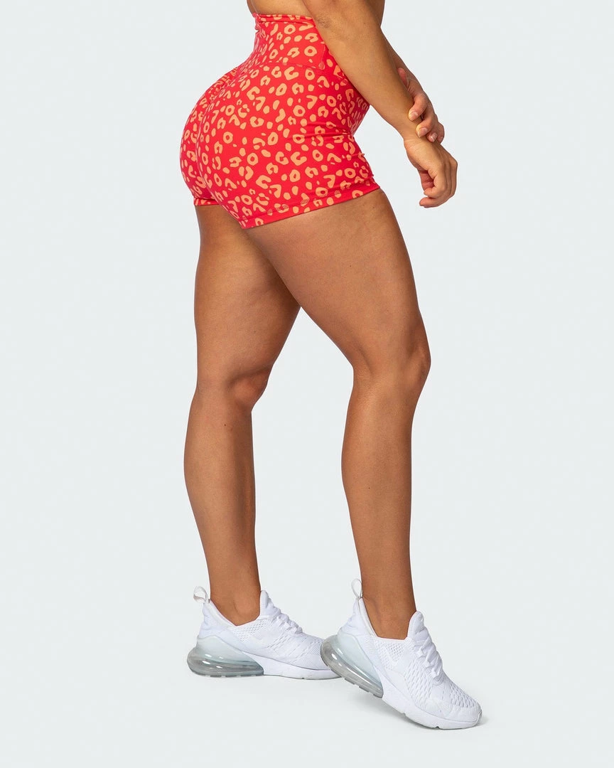 Muscle Nation Signature Scrunch Booty Shorts - Vibrant Cheetah Print 3 Muscle Nation Signature Scrunch Booty Shorts - Vibrant Cheetah Print