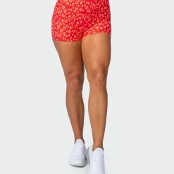 Muscle Nation Signature Scrunch Booty Shorts - Vibrant Cheetah Print 11 Muscle Nation Signature Scrunch Booty Shorts - Vibrant Cheetah Print