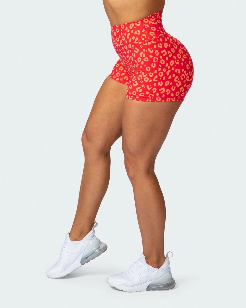 Muscle Nation Signature Scrunch Booty Shorts - Vibrant Cheetah Print 7 Muscle Nation Signature Scrunch Booty Shorts - Vibrant Cheetah Print