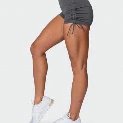 Muscle Nation Signature Scrunch Tie Up Shorts - Charcoal Featured 13 Muscle Nation Signature Scrunch Tie Up Shorts - Charcoal Featured
