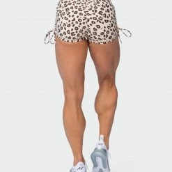 Muscle Nation Signature Scrunch Tie Up Shorts - Cheetah Print (Silicon Patch Logo) Featured 12 Muscle Nation Signature Scrunch Tie Up Shorts - Cheetah Print (Silicon Patch Logo) Featured