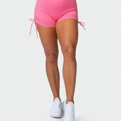 Muscle Nation Scrunch Bum Signature Scrunch Tie Up Shorts - Pink Lemonade 12 Muscle Nation Scrunch Bum Signature Scrunch Tie Up Shorts - Pink Lemonade