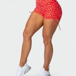 Muscle Nation Scrunch Bum Signature Scrunch Tie Up Shorts - Vibrant Cheetah Print 14 Muscle Nation Scrunch Bum Signature Scrunch Tie Up Shorts - Vibrant Cheetah Print