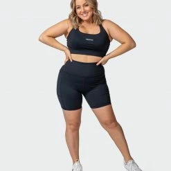 Muscle Nation Signature Super High Pocket Bike Shorts - Black