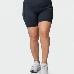 Muscle Nation Signature Super High Pocket Bike Shorts - Black