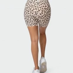 Muscle Nation Signature Super High Pocket Bike Shorts - Cheetah Print