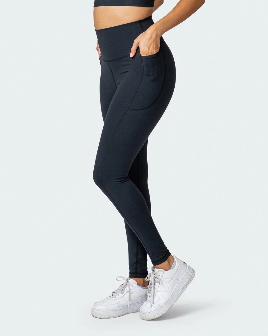 Muscle Nation 30% EOFY SALE Signature Super High Pocket Full Length Leggings - Black 3 Muscle Nation 30% EOFY SALE Signature Super High Pocket Full Length Leggings - Black