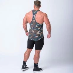 Muscle Nation Signature Y Back Singlet - Camo Mens