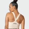 Muscle Nation Womens Sprint Long Line Bra - Buff