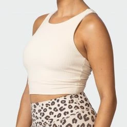 Muscle Nation Womens Sprint Long Line Bra - Buff