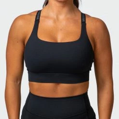 Muscle Nation Stability Bra - Black 30% EOFY SALE