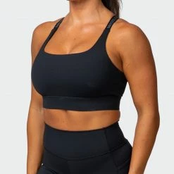 Muscle Nation Stability Bra - Black 30% EOFY SALE