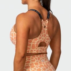 Muscle Nation Stability Bra - Paradise Giraffe Print