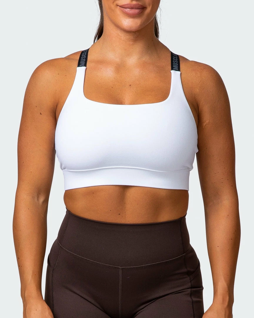 Muscle Nation 30% EOFY SALE Stability Bra - White 4 Muscle Nation 30% EOFY SALE Stability Bra - White