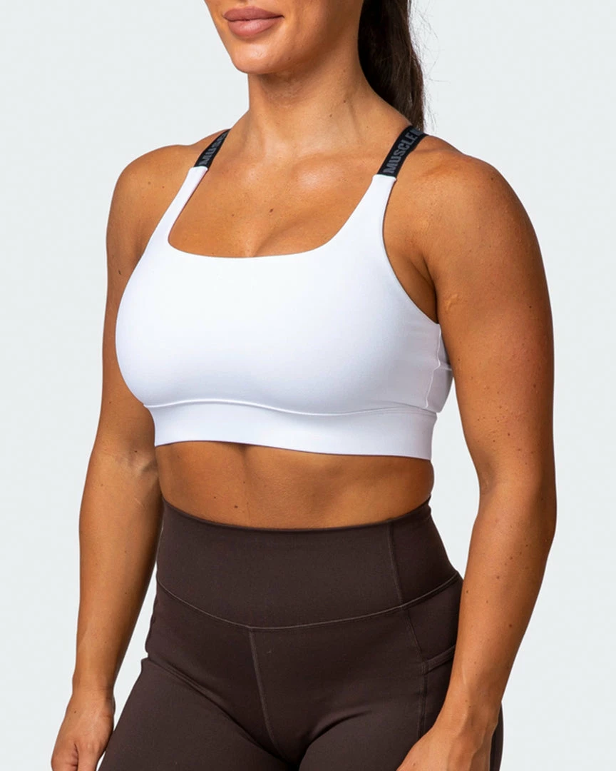 Muscle Nation 30% EOFY SALE Stability Bra - White 5 Muscle Nation 30% EOFY SALE Stability Bra - White