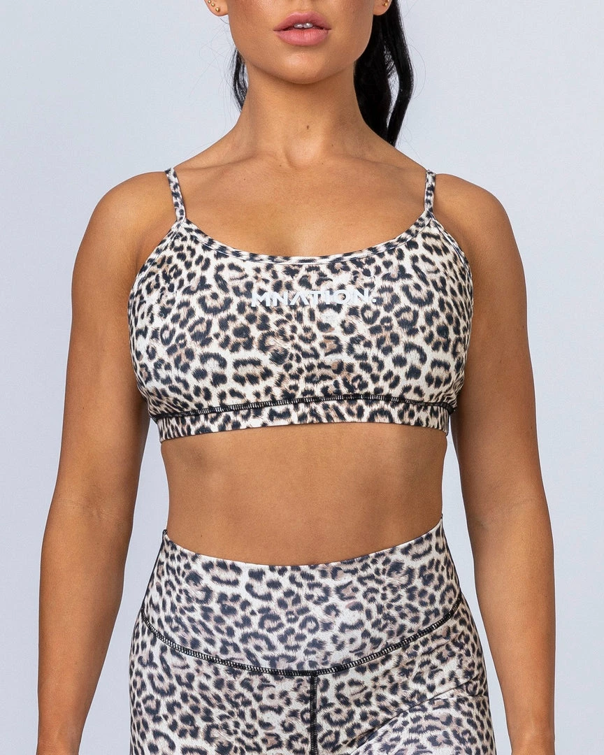 Muscle Nation Summer Scoop Bra - Yellow Leopard 3 Muscle Nation Summer Scoop Bra - Yellow Leopard