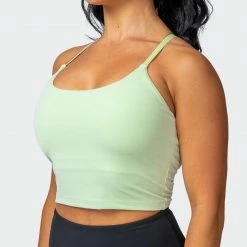 Muscle Nation Summertime Cropped Tank - Minty Womens