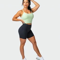 Muscle Nation Summertime Cropped Tank - Minty Womens