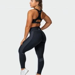 Muscle Nation 30% EOFY SALE Sunlight Signature Scrunch Ankle Length Leggings - Black
