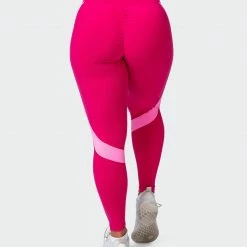 Muscle Nation 30% EOFY SALE Sunlight Signature Scrunch Ankle Length Leggings - Pink Punch
