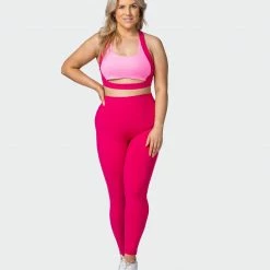 Muscle Nation 30% EOFY SALE Sunlight Signature Scrunch Ankle Length Leggings - Pink Punch