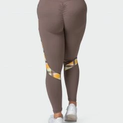 Muscle Nation Sunlight Signature Scrunch Ankle Length Leggings - Taupe 30% EOFY SALE