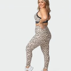 Muscle Nation Superior Squat Pocket Ankle Length Leggings - Cheetah Print
