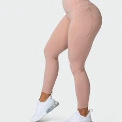 Muscle Nation Superior Squat Pocket Ankle Length Leggings - Mahogany Rose Non Scrunch