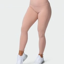 Muscle Nation Superior Squat Pocket Ankle Length Leggings - Mahogany Rose Non Scrunch