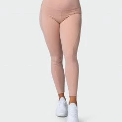 Muscle Nation Superior Squat Pocket Ankle Length Leggings - Mahogany Rose Non Scrunch