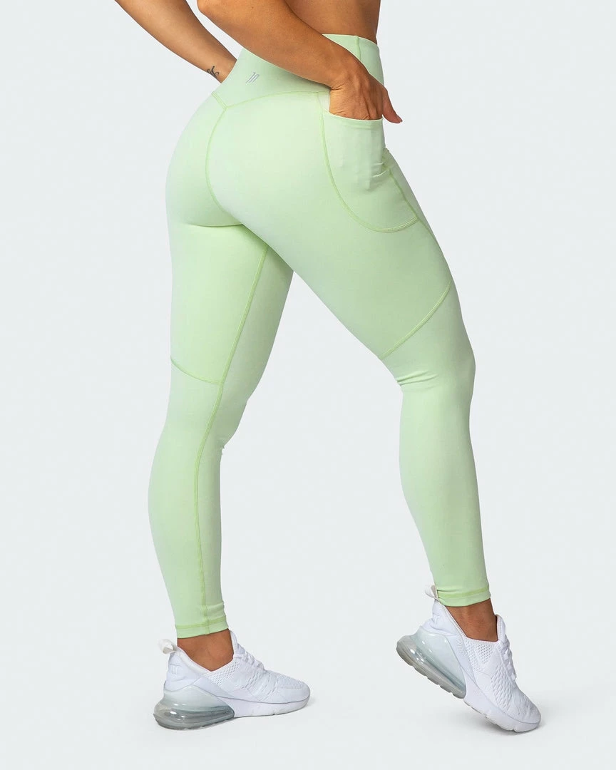 Muscle Nation Non Scrunch Superior Squat Pocket Ankle Length Leggings - Minty 3 Muscle Nation Non Scrunch Superior Squat Pocket Ankle Length Leggings - Minty