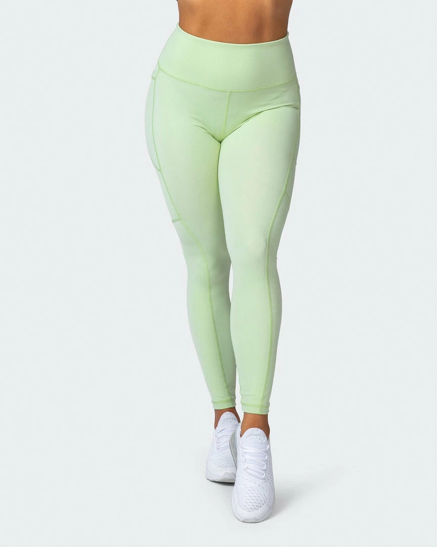 Muscle Nation Non Scrunch Superior Squat Pocket Ankle Length Leggings - Minty 4 Muscle Nation Non Scrunch Superior Squat Pocket Ankle Length Leggings - Minty