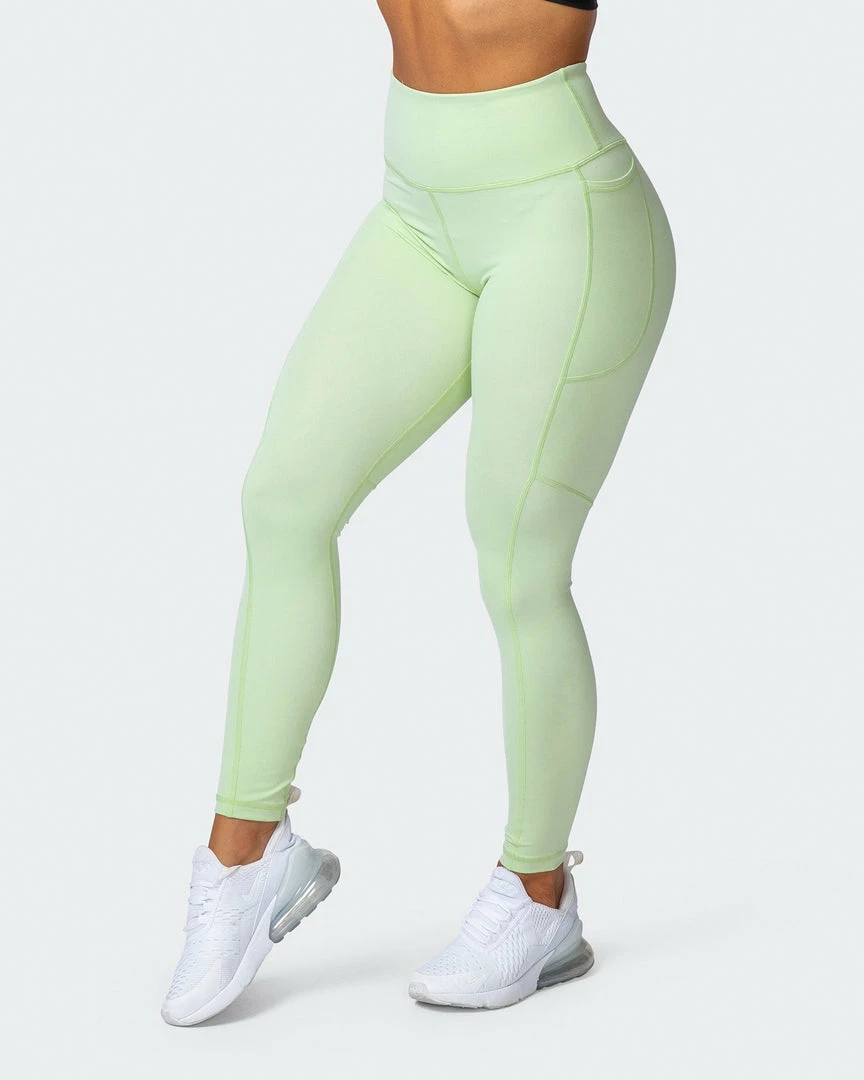 Muscle Nation Non Scrunch Superior Squat Pocket Ankle Length Leggings - Minty 5 Muscle Nation Non Scrunch Superior Squat Pocket Ankle Length Leggings - Minty