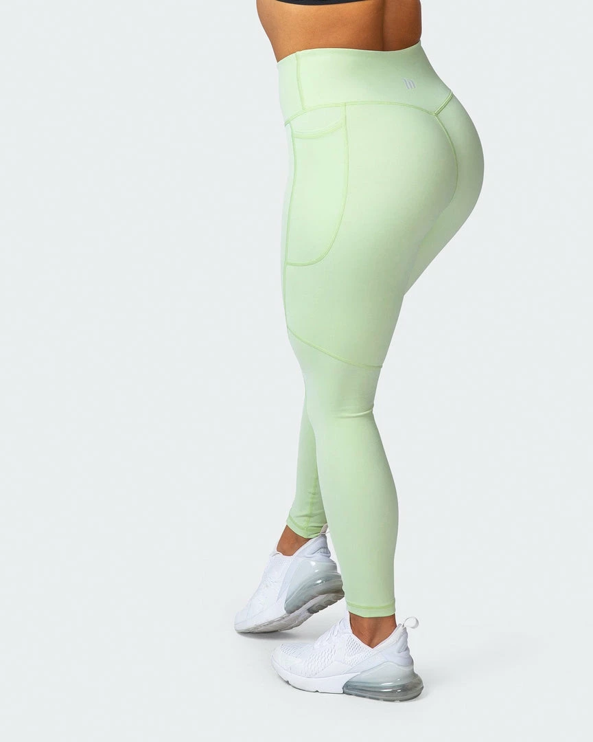 Muscle Nation Non Scrunch Superior Squat Pocket Ankle Length Leggings - Minty 8 Muscle Nation Non Scrunch Superior Squat Pocket Ankle Length Leggings - Minty