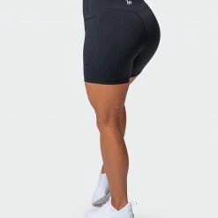 Muscle Nation Superior Squat Pocket Bike Shorts - Black 30% EOFY SALE