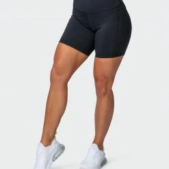 Muscle Nation Superior Squat Pocket Bike Shorts - Black 30% EOFY SALE